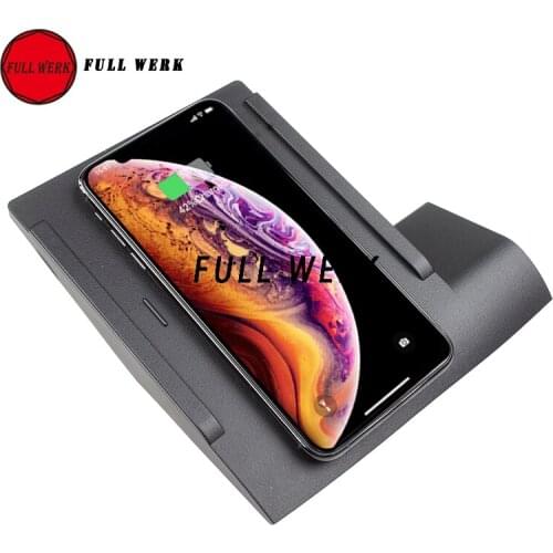 1 pc 10W Car Phone Wireless Charger Adapter Special for Golf 7 2016-2019 Fast Charging Plate Holder Car Styling Accessories