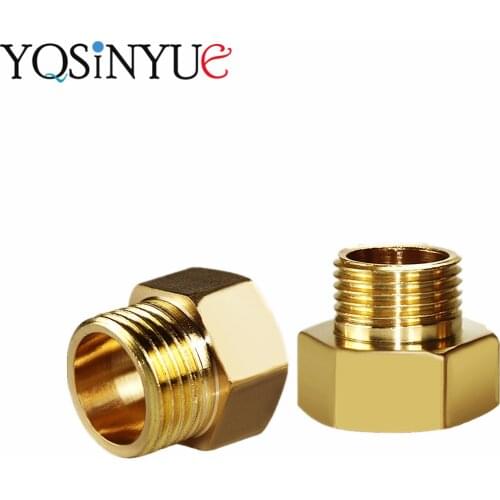 1PC Brass 1/8 1/4 3/8 Female to Male Threaded Hex Bushing Reducer Copper Pipe Fitting Water Gas Adapter Coupler Connector