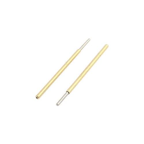 10pcs P50-J1 0.68mm Dia 16.5mm Length Metal Spring Pressure Test Probe Needle