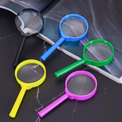 2 Pcs/lot 5X Magnifier for Reading Tool Hand Held Magnifying Glass for Reading Identification Etc Glass Lens Reading Glasses