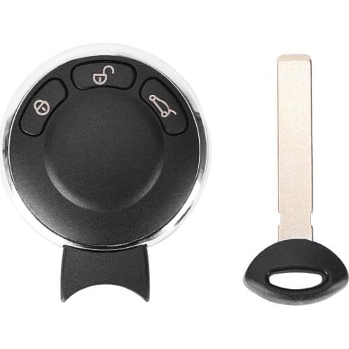315MHz 3 Buttons Car Remote Key Fob Uncut Blade KR55WK49333 for BM-W Mini Cooper