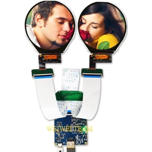 800x800 Dual Screen 3.4 inch Circle Round LCD Display TM034XVZP01 to MIPI Driver Board For Smart Watches DIY Raspberry Pi 3