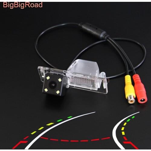 BigBigRoad Car Intelligent Dynamic Trajectory Tracks Rear View Backup Camera For Cadillac SRX XTS CTS Opel Mokka 2012 Roewe 950