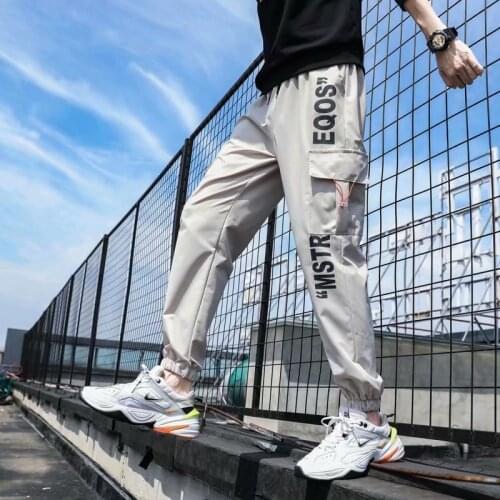 Pants Mens Summer Thin Casual Pants Sports Bib Overall Trousers Men Mens Pants Streetwear Men