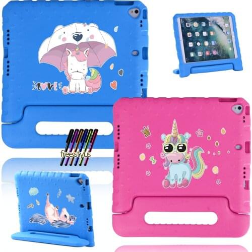 Tablet Case for Apple IPad 7 10.2 Inch / IPad 8 10.2 Inch Childrens Tablet Protective Cover Is Anti-drop and Dust-proof+Stylus