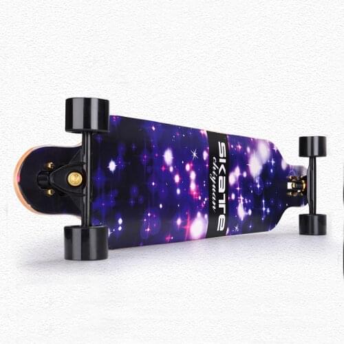 CHI YUAN 41 Inch Professional Longboard Maple Cruiser Board Skateboard Skate board Complete Galaxy