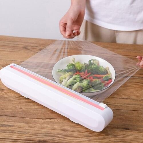 Preservative Film Foil Wax Paper Cutter Plastic Wrap Dispenser Restaurant Kitchen Gadget