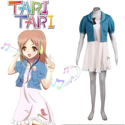 Can be tailored Anime TARI TARI Cosplay Man Woman Halloween Cos miyamoto konatsu Cosplay Costume Daily summer dress set S-3XL