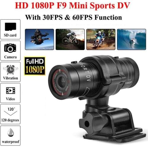 F9 Camera Full HD 1080p Mountain Bike Bicycle Motorcycle Helmet Sports Action Camera Video DV Camcorder Car Video Recorder