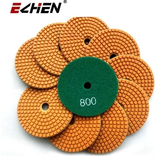 Grit #800 Flexible Diamond Polishing Pads Wet Grinding Stone Granite Marble Concrete Quartz Machine Grinder Polisher