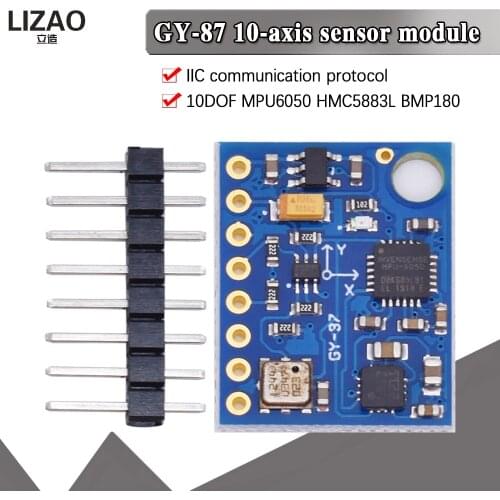 GY-87 10DOF Module MPU6050 HMC5883L BMP180 GY87 Sensor Module GY87 For Arduino