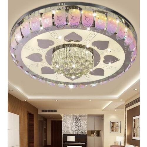 Crystal combination LED crystal dome lightroom lamp warm bedroom study pendant light luxury living room lamp dining SJ38