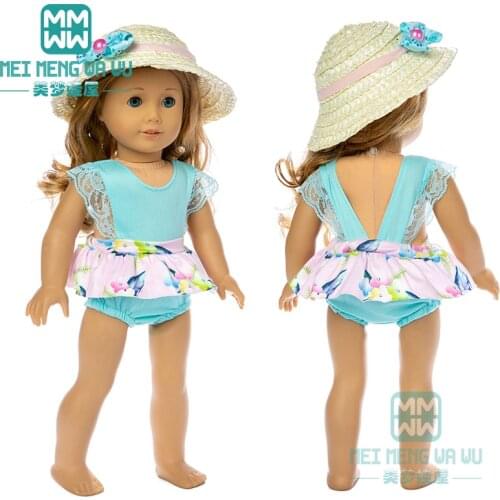 Doll clothes for 45cm American dolls and new born doll rose red fur coat + tights