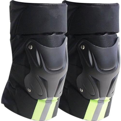 2Pcs/Set Knee Protectors Universal Shatter-resistant Black Riding Protective Gear Knee Pads for Motorbike Protective kneepad