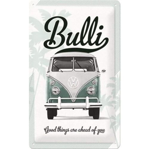 Nostalgic-Art Retro Tin Sign - Volkswagen- VW Good Things Are Ahead of You-Bus Gift Idea, Metal Plaque 8x12in for Home Cafe Shop