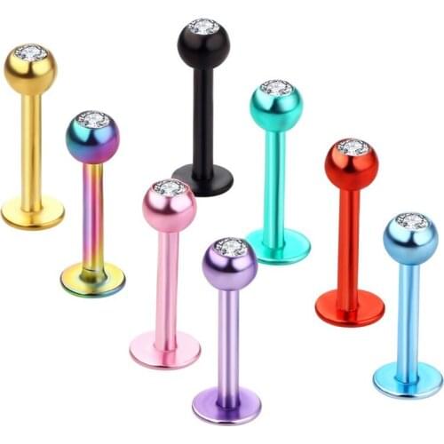 Woman Sexy Piercing Stainless Steel Lips Studs Trend Female Lip Ring Accessoreis Multicolor Women Body Piercings Jewelry