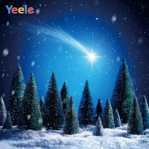 Christmas Tree Winter Snow Forest Snowflake Backdrop Baby Portrait Vinyl Photography Background For Photo Studio Photophone