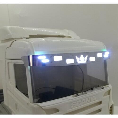 Rc Truck Roof Spotlights Assembly For 1:14 Scale Remote Control Toys Tractor Trailer Tamiya Scania R470 R620 R730 56323 Parts