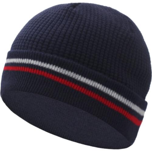 Skullies Beanies Casual Knitted Hat Men Beanie Hats For Men Women Cap Autumn Gorro Ski Warm Skull Bonnet Mens Winter Hat Cap