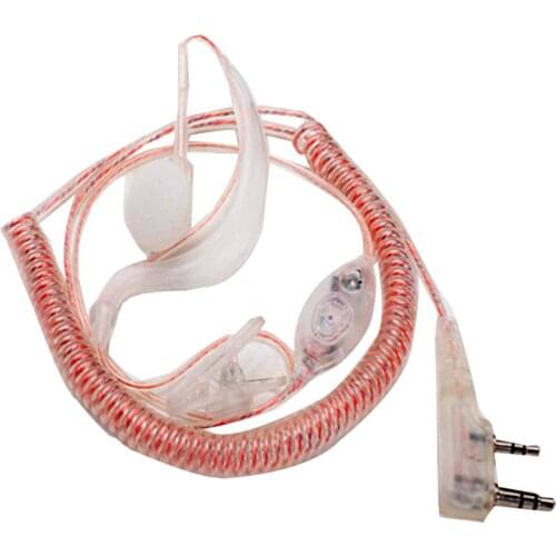Interphone headphone cord Headphones in-ear soft earhook Transparent curve thick line stretchable anti-noise Cable