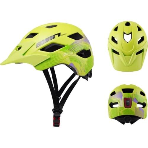 SUNRIMOON Ultralight Childrens Cycling Helmet with Taillight Youth Bicycle Mountain Bike Scooter Outdoor Sports Safety Helmet