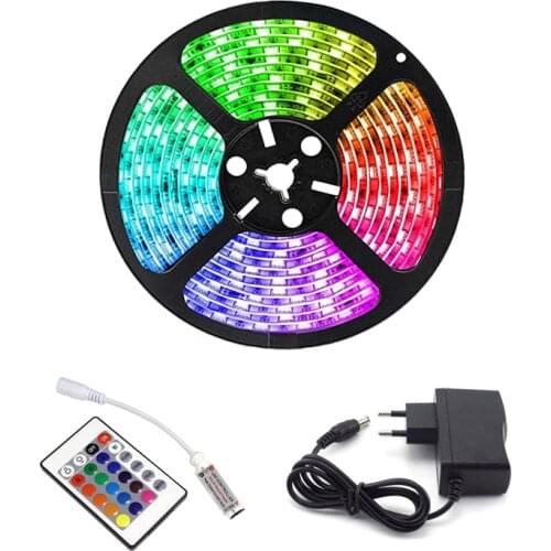 RGB 12V Led Strip Light PC SMD 2835 Waterproof Flexible 5M 10M 15M 20M Tape RGB 12V Led TV Strip Light For Bedroom Room Decor