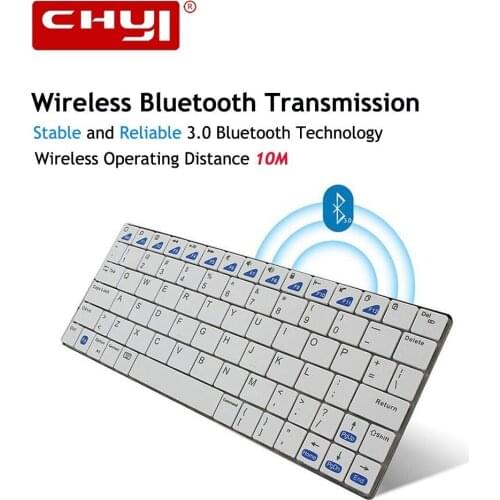 CHYI Ultra-slim Wireless Bluetooth Keyboard Mini Metal Keypad Gamer For Apple IPad/iPhone Series/Mac Book/Samsung Laptop