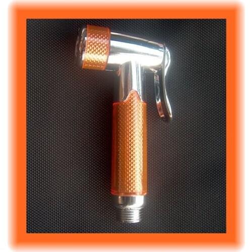 Bathroom Handheld Plastic Bidet Shower Head Toilet ABS Shattaf Sprayer jet Nozzle convenient Cleaning flush gun TPSH158 orange
