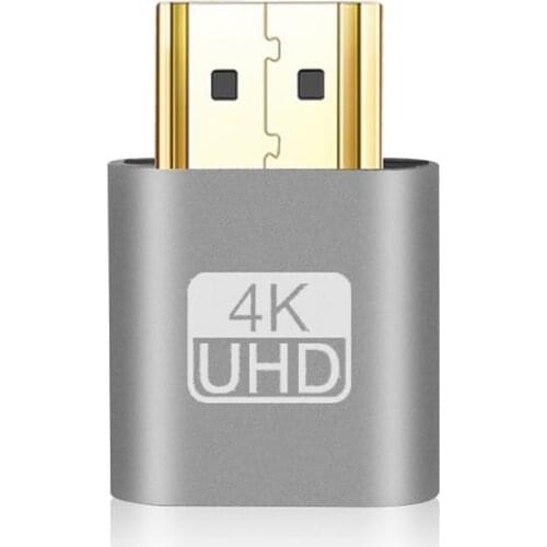 VGA Virtual Plug HDMI-Compatible Dummy Adapter Virtual Display Emulator Adapter DDC Edid Support 1920x1080P For Video