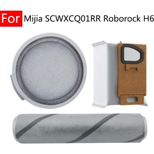 For Xiaomi Mijia SCWXCQ01RR Or Roborock H6 Home Accessories Parts Roll Brush Dust Bag Hepa Filter Handheld Vacuum Cleaner Xiomi