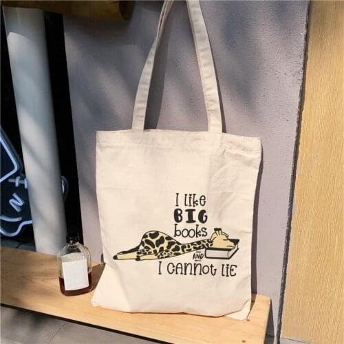 Women Bags High Capacity Harajuku Style Cartoon Shopping Bag Canvas Bag Funny Printing Womens Shoulder Bags Beach College