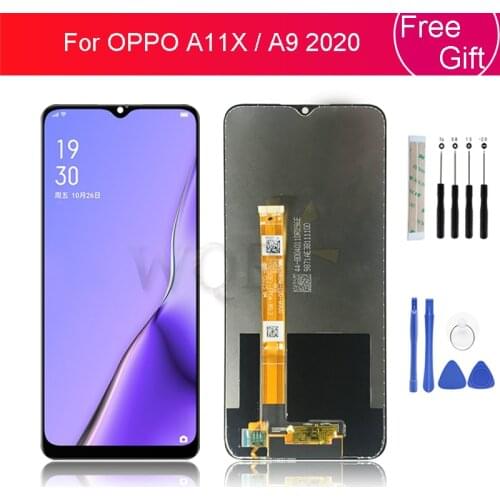 For oppo a11x lcd display touch screen Digitizer Assembly screen Replacement for Oppo A9 2020 screen with frame Repair Parts