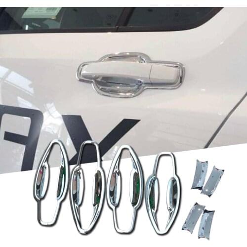 1 Set ABS Chrome Car Door Bowl Cover Moulding Trim Sticker For Chevrolet Trax Tracker 2014 - 2019 Car Protect Accessories