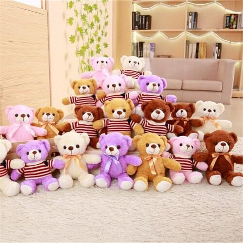 1pc 30cm Kawaii Teddy Bear Stuffed Plush Doll Cute Bear Animal Doll Toy Stuffed Bear Toy Kid Toy Children Birthday Gift