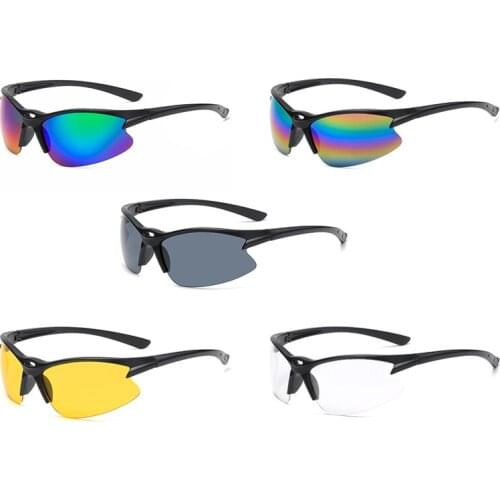 1pcs Outdoor Sunglasses European And American Cycling Sports Glasses Night Vision Bike Windshield Sunglasses Glasses