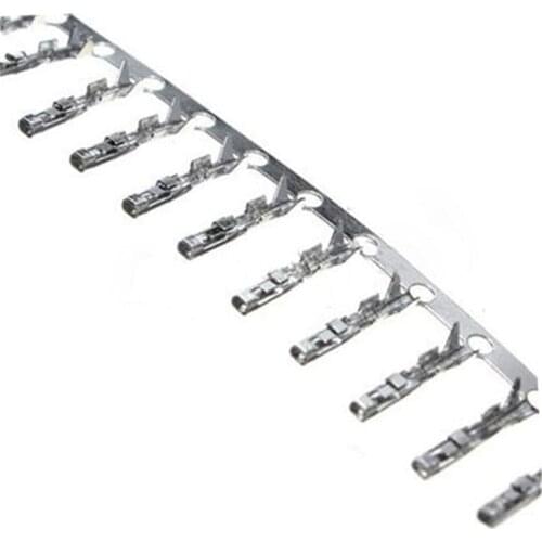 100PCS 2.54mm Female Dupont Jumper Wire Terminal Connector Pins Crimp Copper