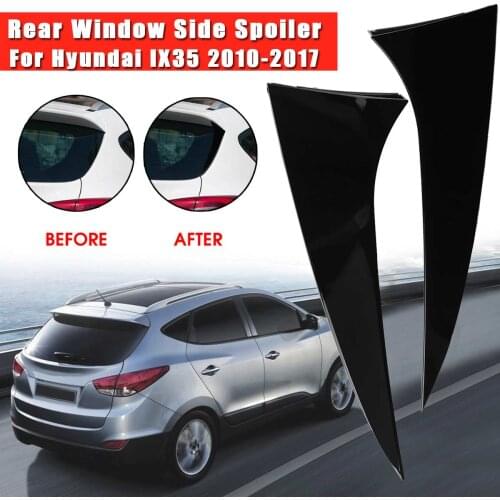 2PCS/set Left+Right Rear Window Side Spoiler Canard Canards Splitter For Hyundai IX35 2010 2011 2012 2013 2014 2015 2016 2017