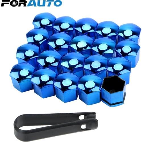 20 Pieces 17mm Protection Covers Caps Car Wheel Nut Caps Auto Hub Screw Cover Anti-Rust Car Tyre Nut Bolt Auto Replacement Parts