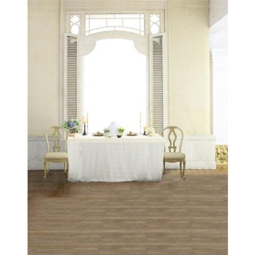 5x7ft Dinning Room Table Chair Photography Backdrops Photo Props Studio Background