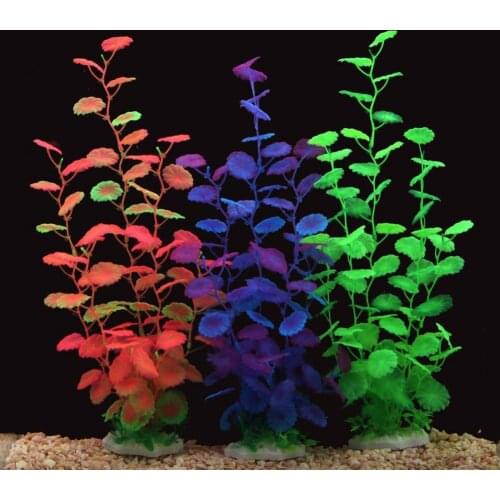 Aquatics Plants Simulation Fish Tank Decoration Plastic Artificial Lotus Leaf Aquarium Ornaments for Landscaping Party Supplies