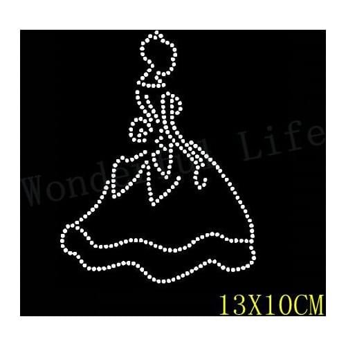Free shipping nice bride lady hotfix Rhinestone Iron On Heat Transfer Hot Fix Bling