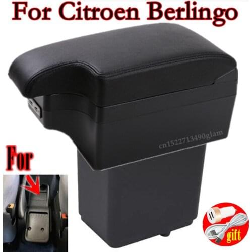 For Citroen Berlingo Armrest Retrofit parts For Peugeot Partner tepee Car Armrest Storage box