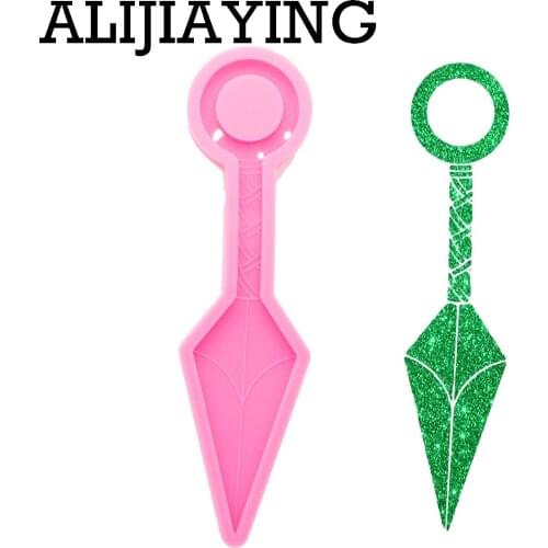 DY0908 Glossy Knife Mold Silicon self defense keychain , Resin Mould To Make Crafts with Epoxy,Baking Silicone Molds
