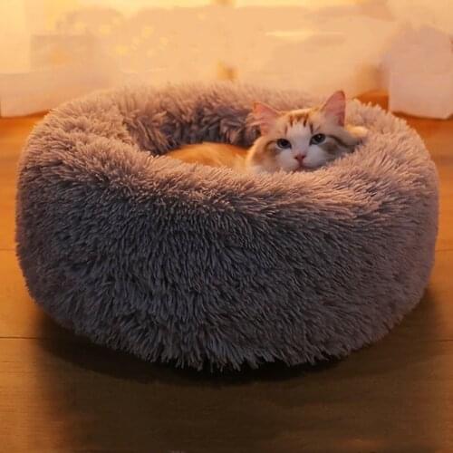 Cat Dog House Comfortable Plush Kennel Dogs Pet Litter Deep Sleep Pv Cat Litter Sleeping Bed Dogs Pets Accessories Cama Gato