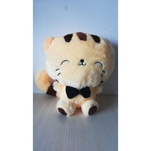 Lovely cartoon cat plush toy about 28cm yellow kitty soft doll birthday gift b2620