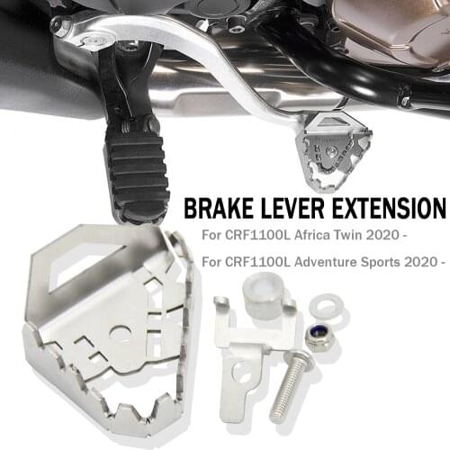 NEW Motorcycle Rear Brake Lever Pedal Extender Foot Pegs Enlarge Extension for Honda CRF1100L Africa Twin/ Adventure Sports 2020