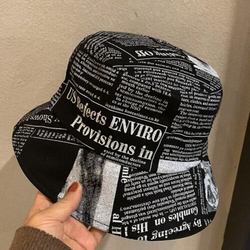 Summer Letter Portrait Bucket Hat Men Women Hip Hop Sun Protection Simple Fisherman Hat Bob Outdoor Design Panama Hat 2021 Trend