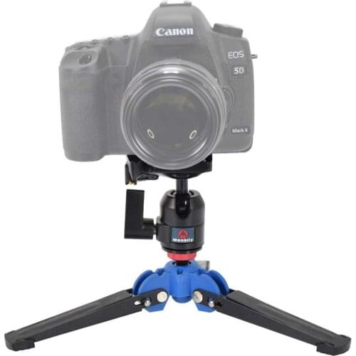 Manbily Professional Tripod Heads Photo Monopod Base Stand Bracket w/ 3/8" Screw Universal Ball Head w/ Fast Mounting Plate