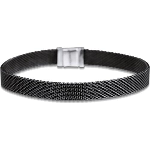 Reflexions Oxidised Mesh Bracelets For Jewelry Making Sterling Silver Jewelry For Woman DIY Beads Fashion Silver Bracelets