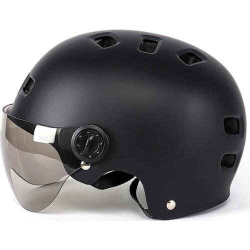 Bicycle Helmet EPS Integrally-molded Breathable Cycling Sport Helmet Men Women Goggles Lens MTB Road Bike Helmet Head Protector